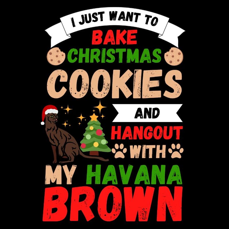 Noël La Havane chat cuisson biscuits avec chat