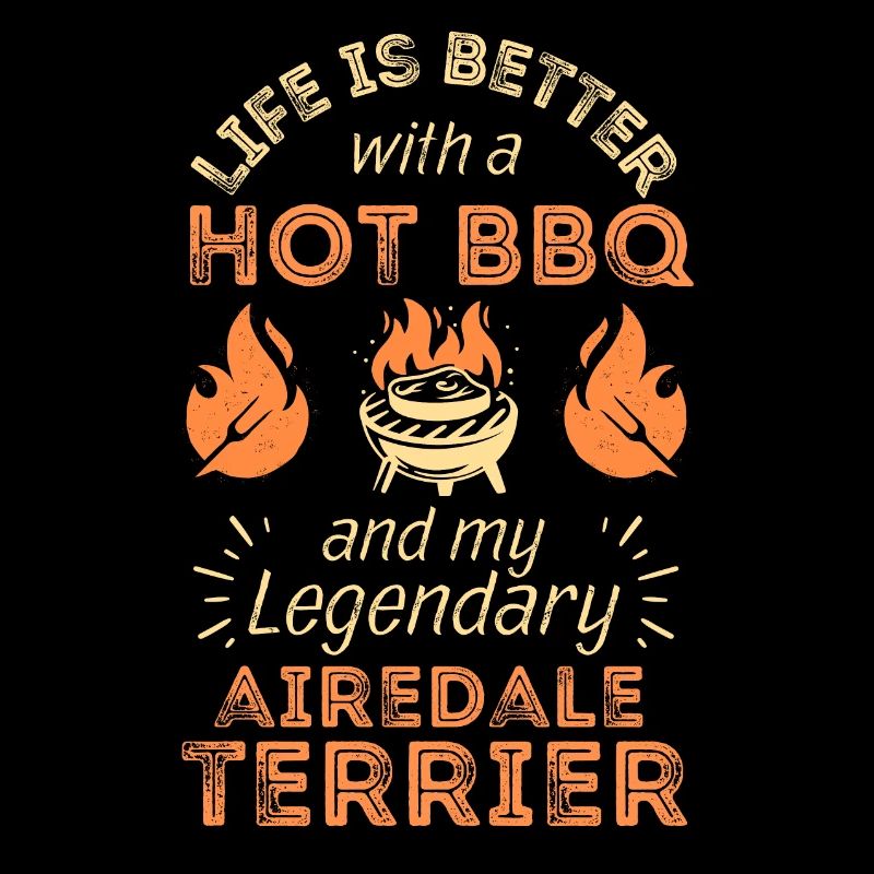 BBQ Grilling and Airedale Terrier Lovers