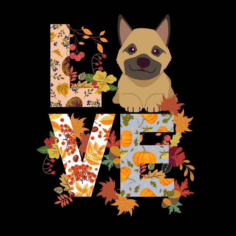 Deutscher Schäferhund Herbst Dankbar Liebe