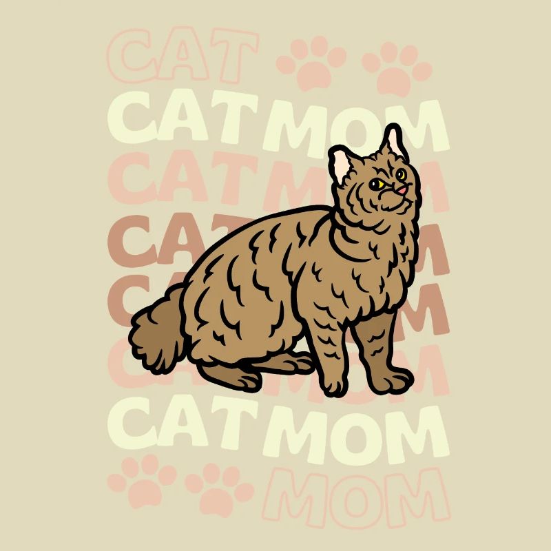 Süße Pixie Bob Katze Mama