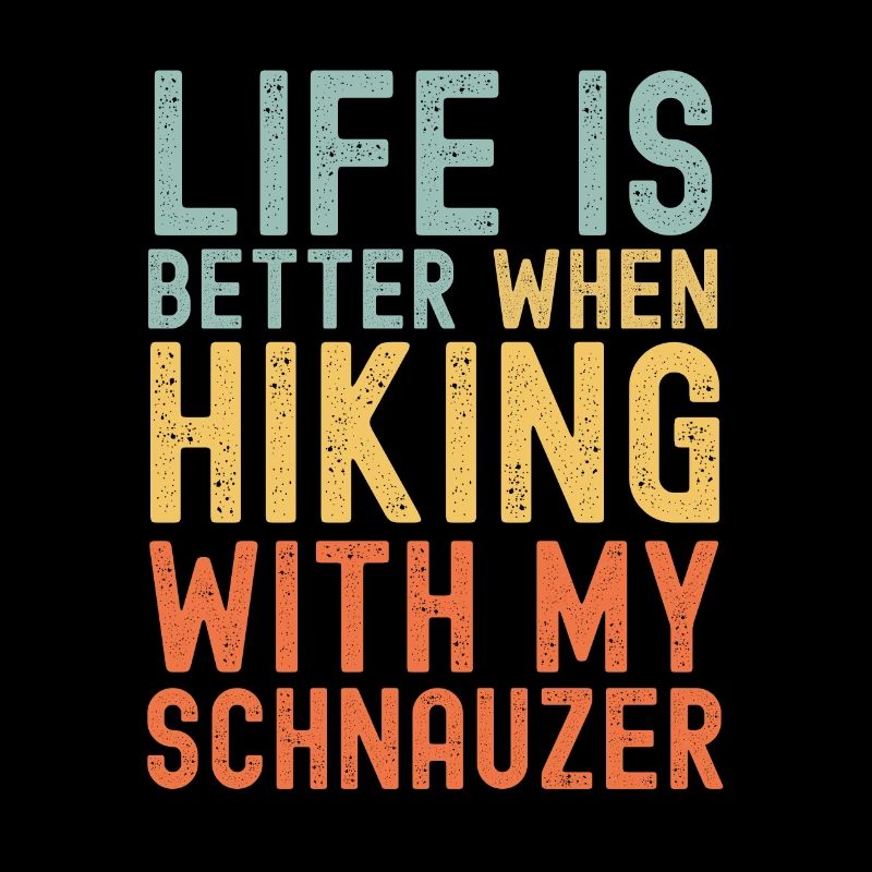 Schnauzer Wanderhund retro