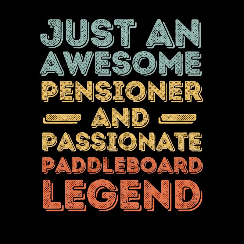 Rentner Paddleboard retro