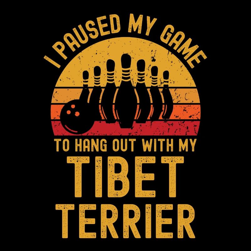 Bowling und Tibet-Terrier