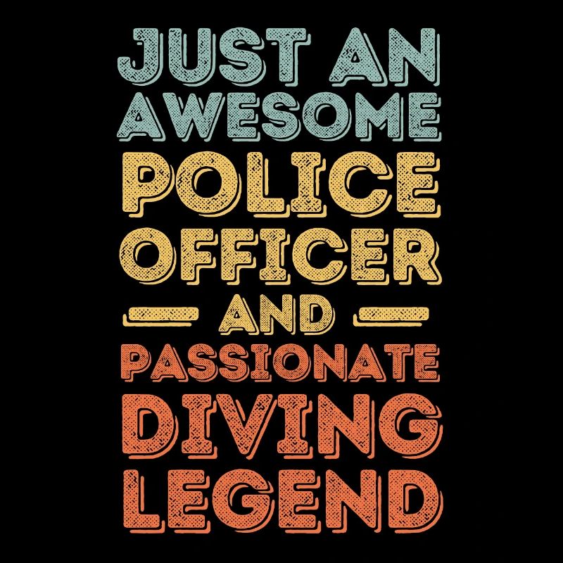 Policeman diving retro