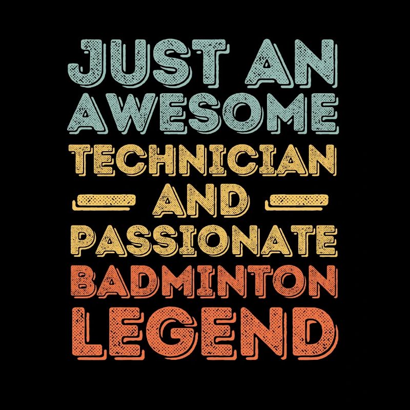 Techniker Badminton retro