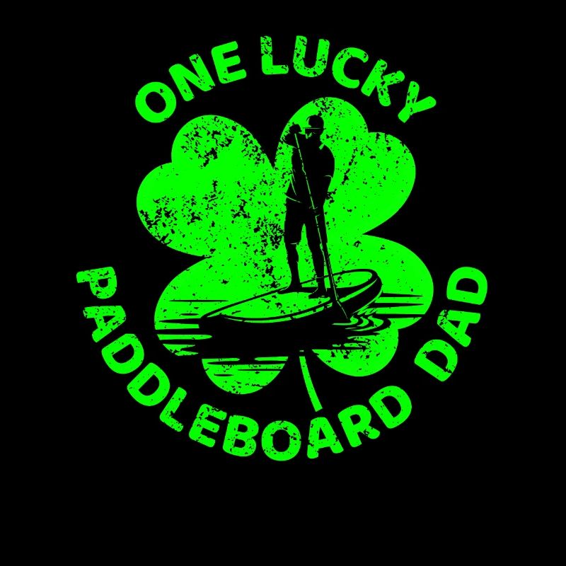 Paddleboard St. Patrick's day shamrock