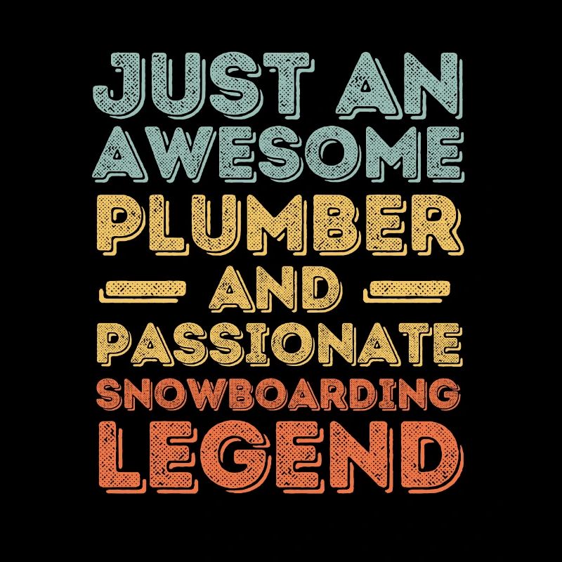 Plumber Snowboard legend retro