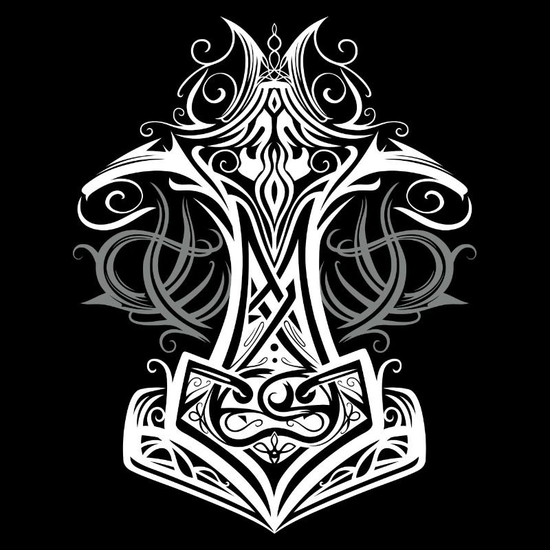 Marteau de Thor Mjolnir Viking symbole