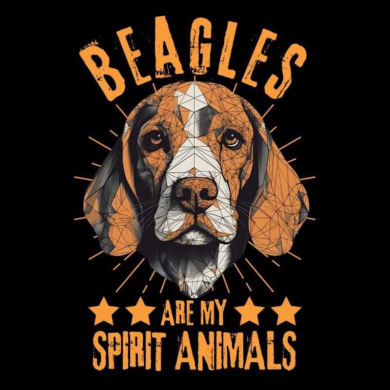 Beagle Lover Geometry Beagle Art