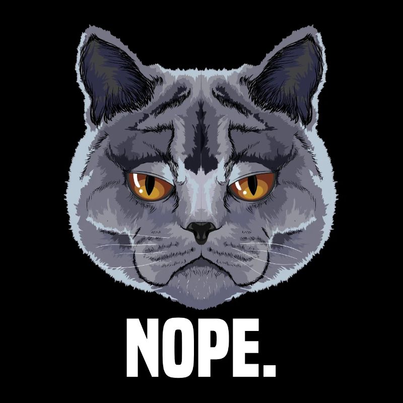 grumpy britisch Kurzhaar Katze Katzenliebhaber