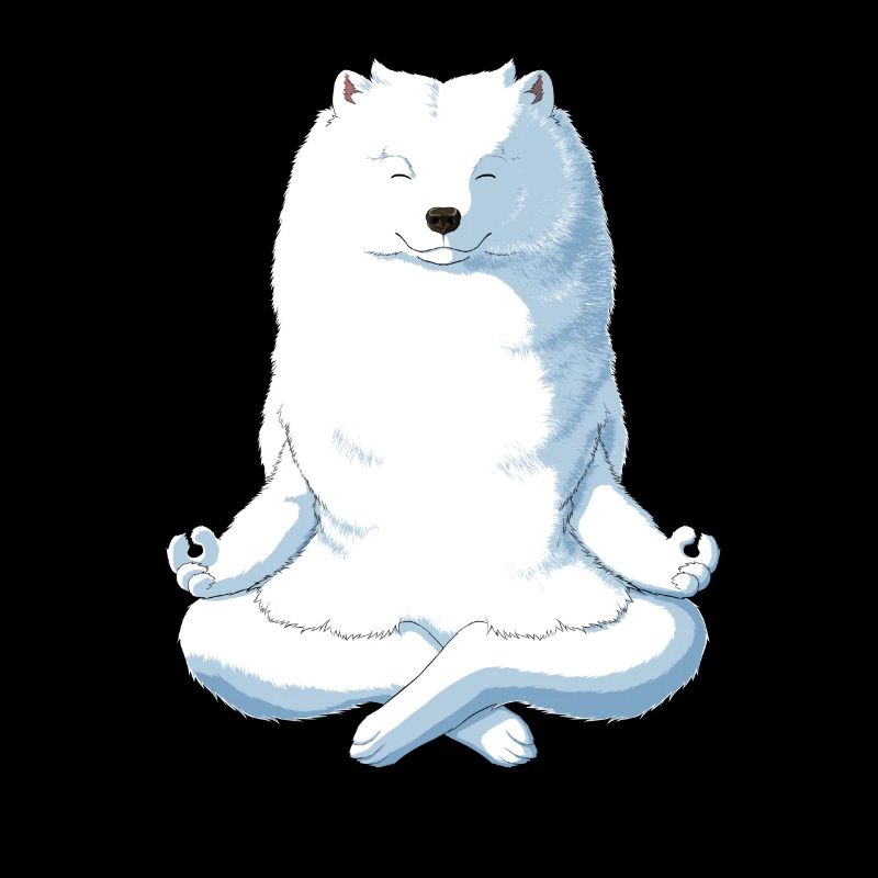 Yoga Samojede Hund