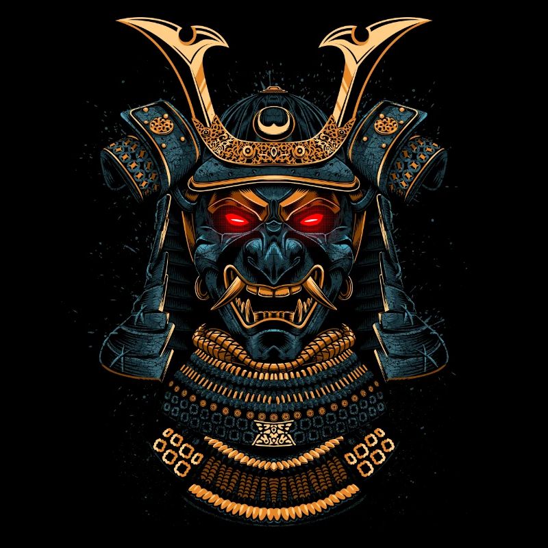 Masque de samouraï doré