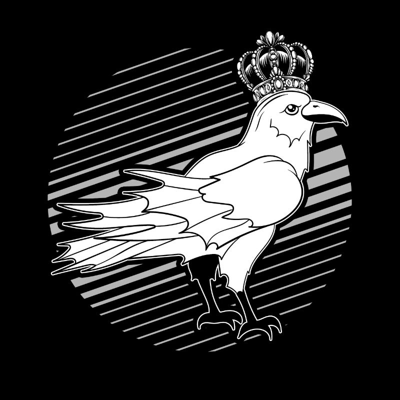 Tier Geschenk Vogel König Krähe Rabe