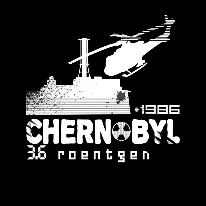 Tschernobyl TShirt 1986 3.6 Roentgen Soviet UdSSR
