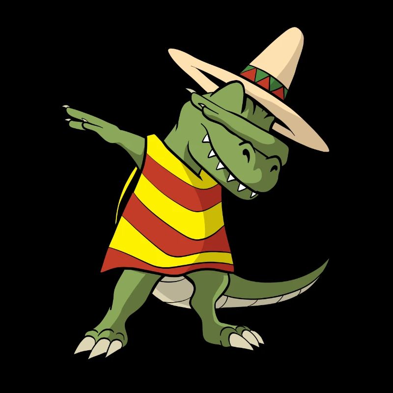 Dabbing Mexican Crocodile