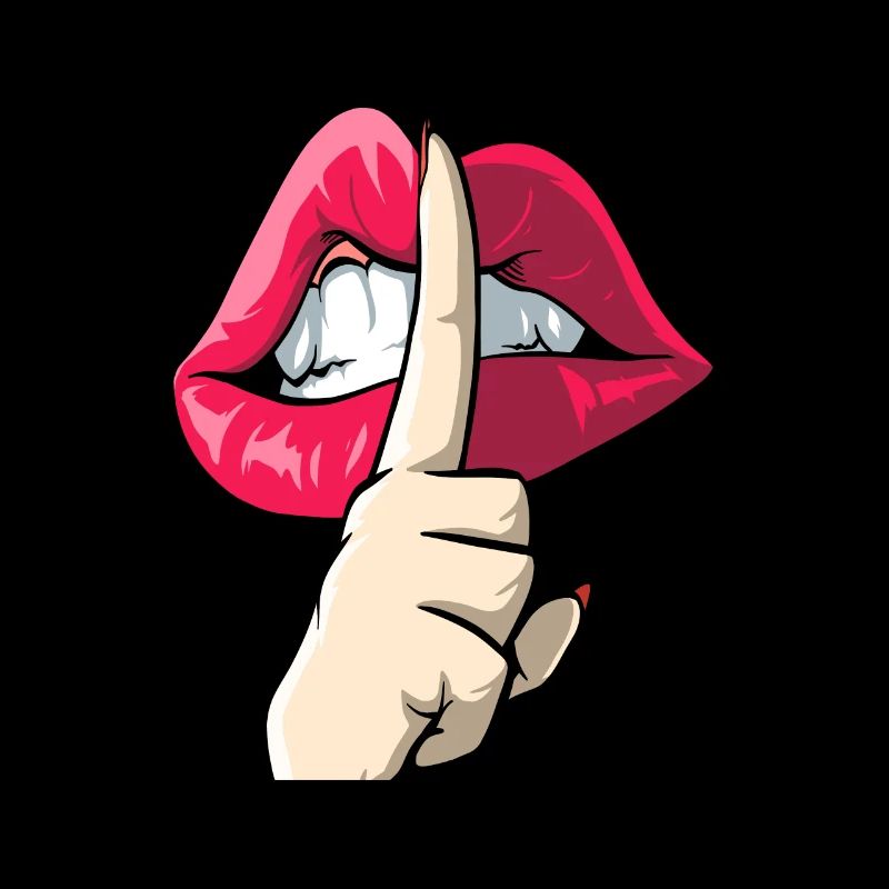 Index devant la bouche