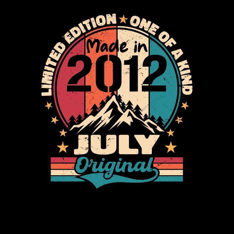 2012 July Vintage Made July 2012 Gift