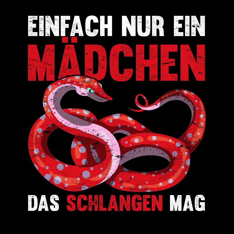 Einfach nur ein Mädchen das Schlangen mag Schlange
