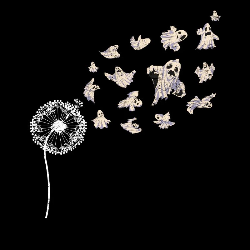 Dandelion Creepy Ghosts Gift Halloween