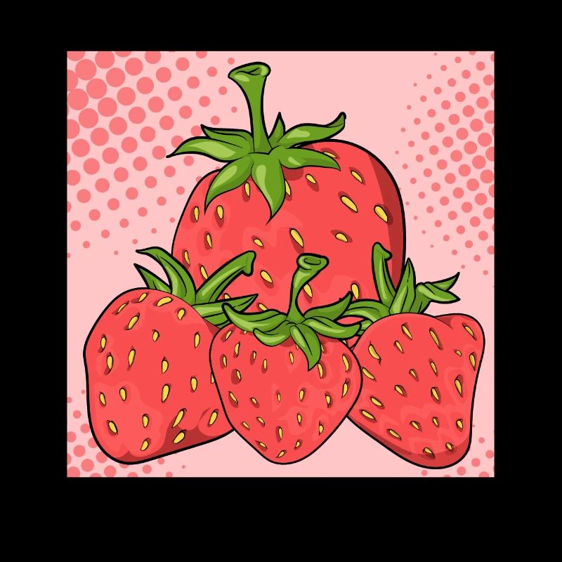 Sommerfrucht Rote Beeren Obst Geschenk Erdbeere