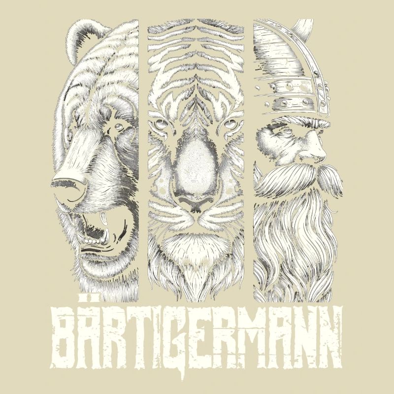 Bärtigermann Bär Tiger Mann Geschenk Bart Sprüche