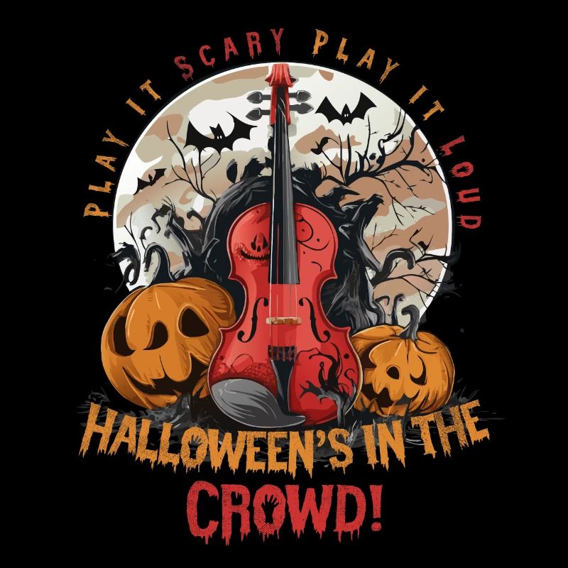Halloween Harmony: Violin and Pumpkin Magic