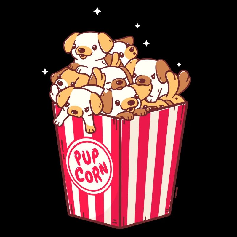 Pop-corn mignon pour chiot de chien