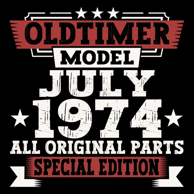Oldtimer Juli 1974 48. Geburtstag Geschenk Herren
