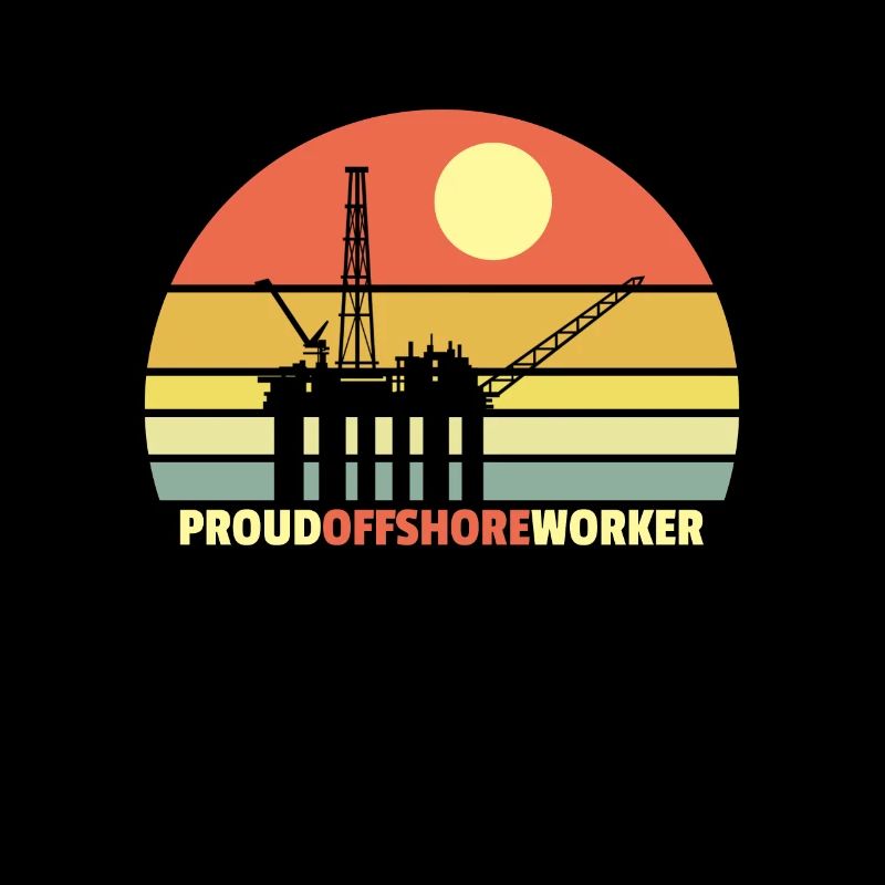 Fier travailleur offshore