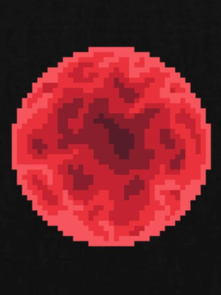 Roter Mond Pixelart