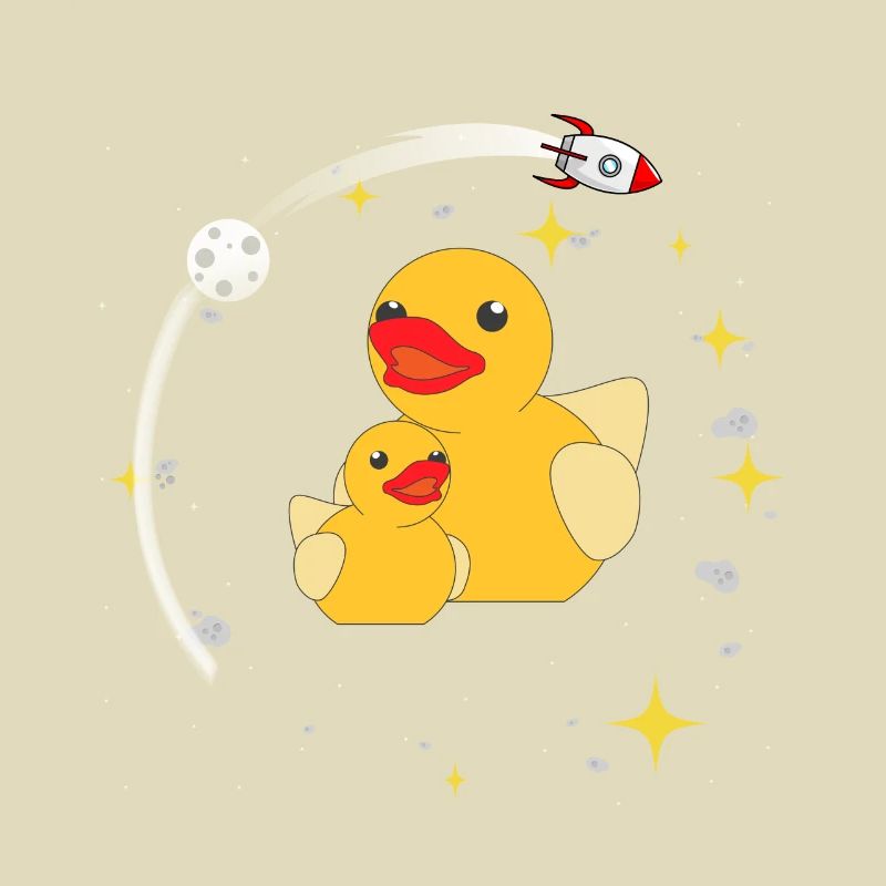 Space Ducks Astronaut Space Fusée spatiale