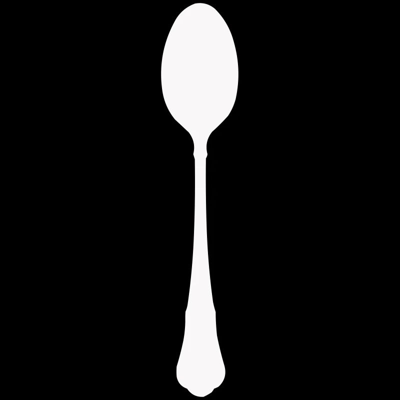 Silhouette de la cuillère