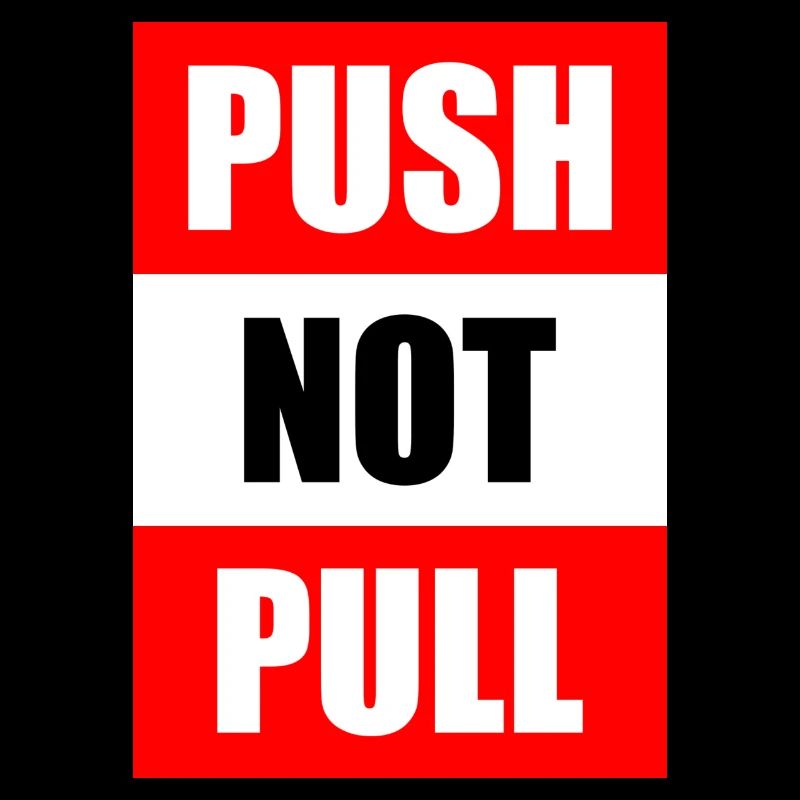 Push not pull