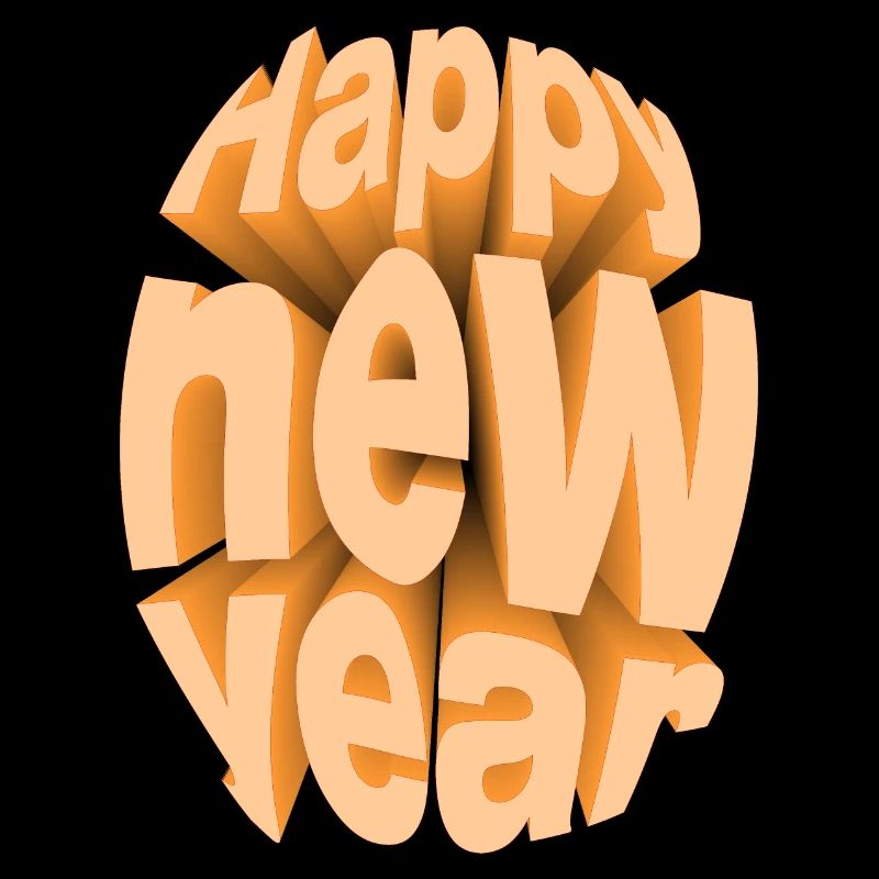 Buntes Silvesterfest-Design