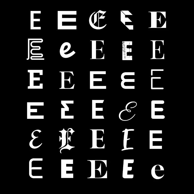 Ornate E Glyph Mosaic
