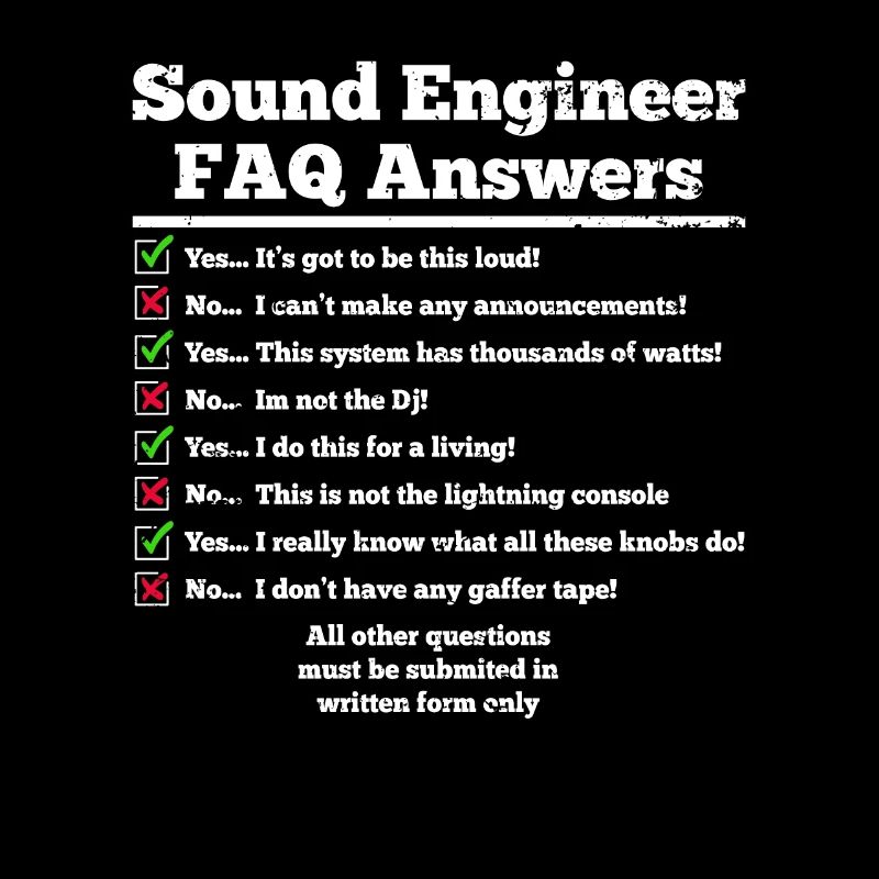 Tontechniker Sound Audio Engineer