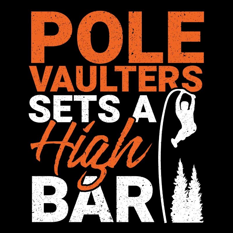 Pole vaulter sets high bar in pole vault