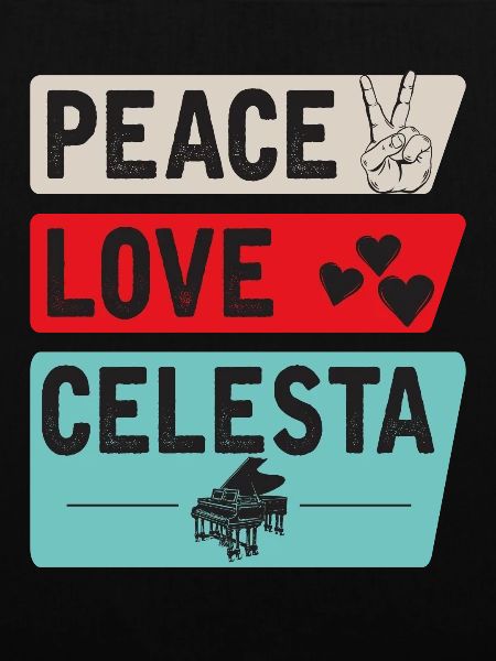 Peace Love Celesta Musical Instrument
