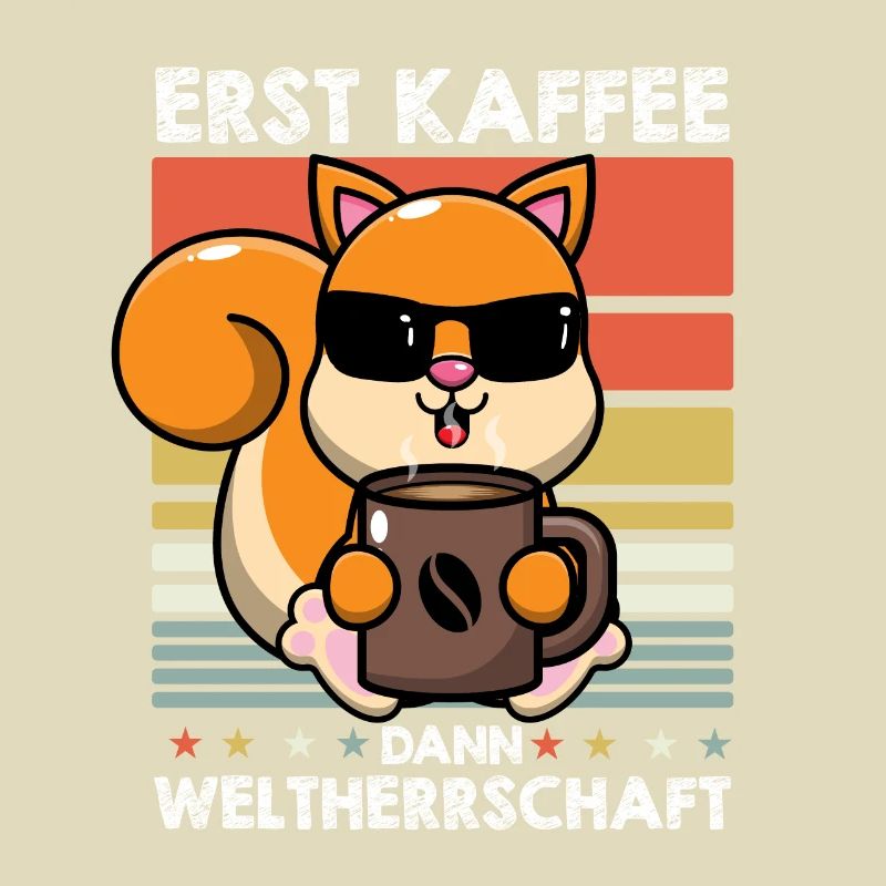 Eichhörnchen Kaffee-Sonnenbrille