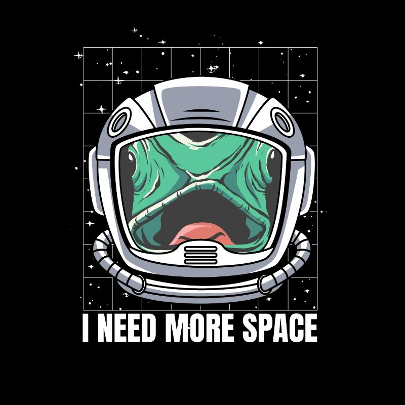 Gecko Eidechse Astronaut I Need More Space