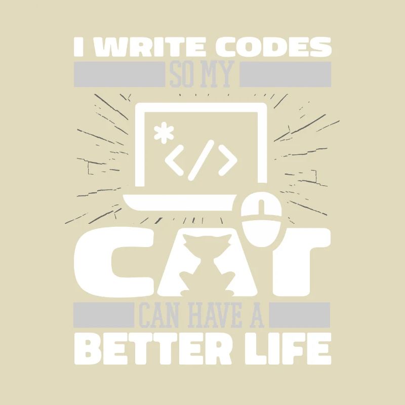 Entwickler Coder Programmierer Katze