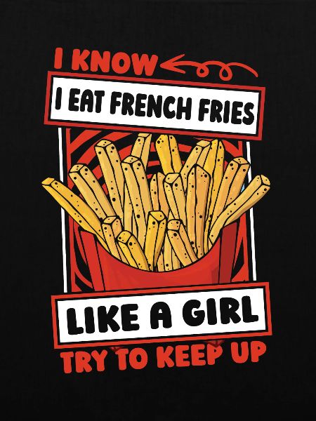 Pommes Frittes Fritten Mädchen