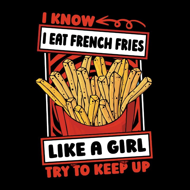 Pommes Frittes Fritten Mädchen