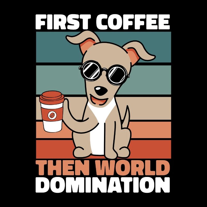 Greyhound Windhund Kaffee