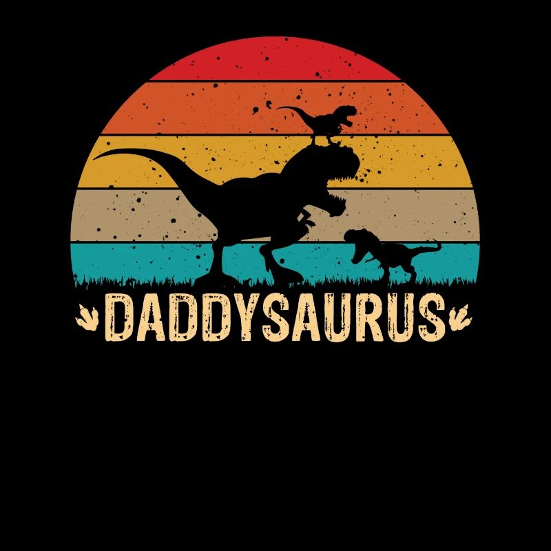 Daddysaurus T-Rex Retro Vatertag Dinosaurier Papa