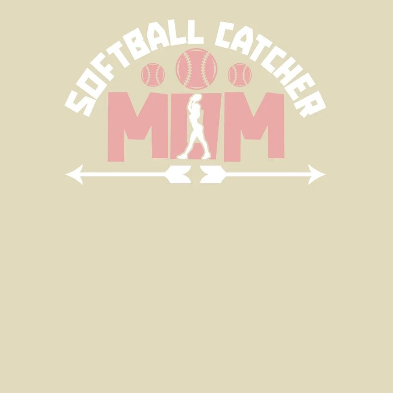 Softball Mutter Softball Catcher Mom