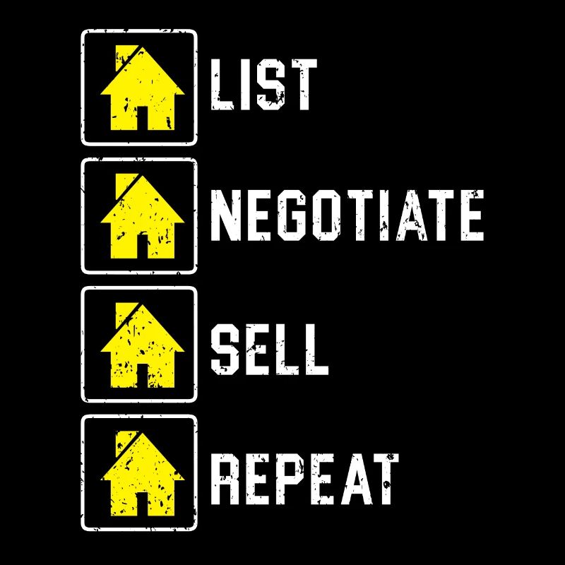 Liste Négocier Vendre Répéter Agent Agent immobilier