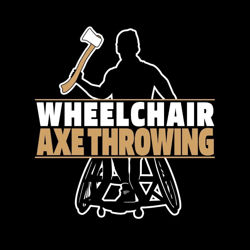 Axtwerfen Axtwerfer Rollstuhl