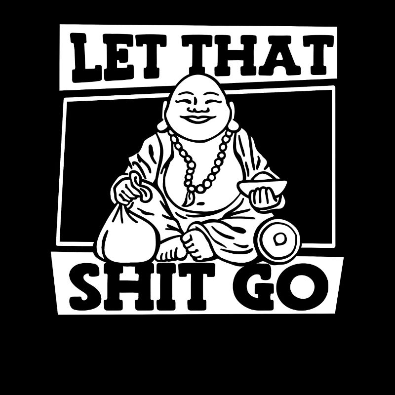 Bouddha bouddhiste Bouddha, lâchez la merde