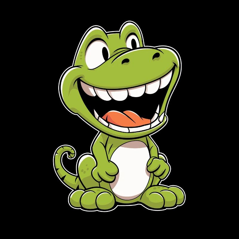 Dinosaure souriant